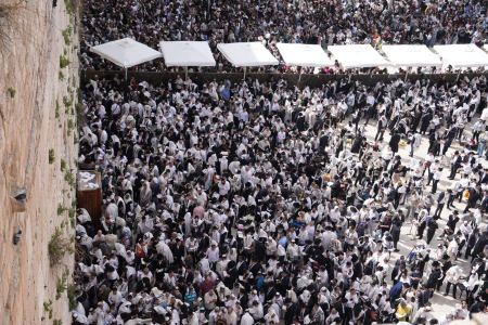 استعدادات شرطة إسرائيل لمراسم "بركة الكهنة" بالقدس